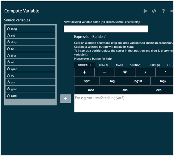 Compute Variable Compute Variable