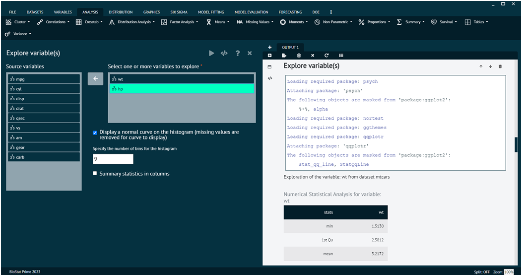Explore Variables