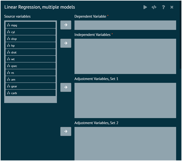 Linear Regression multiple models