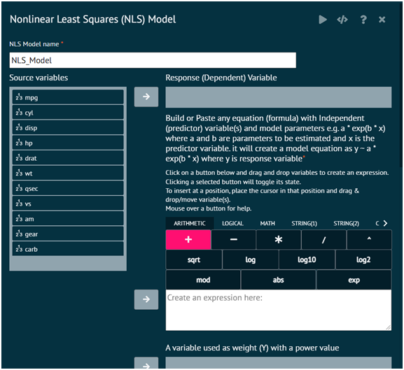 Non-Linear Least Square(NLS) Model Non-Linear Least Square(NLS) Model