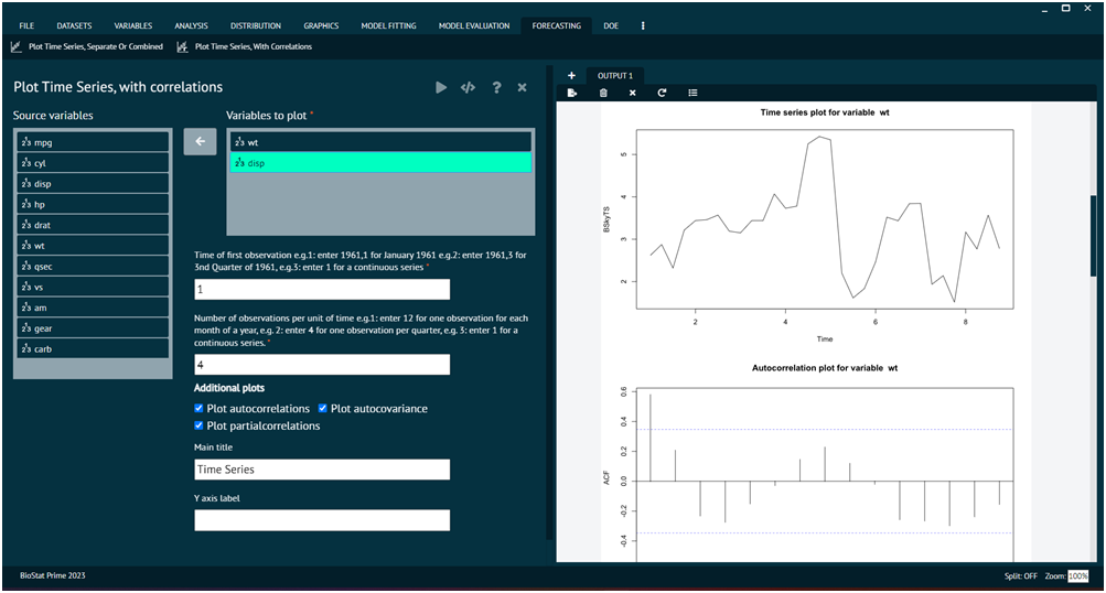 Plot Time Series with Correlations Plot Time Series with Correlations