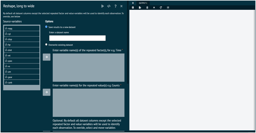 Reshape Long to Wide Reshape Long to Wide