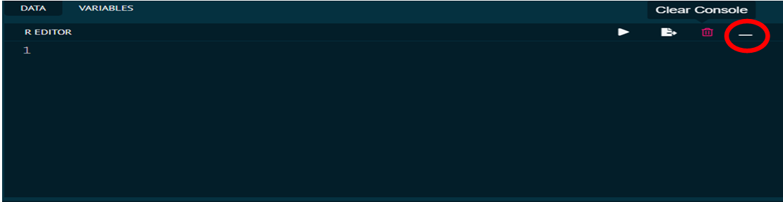 Toggle R Editor Toggle R Editor