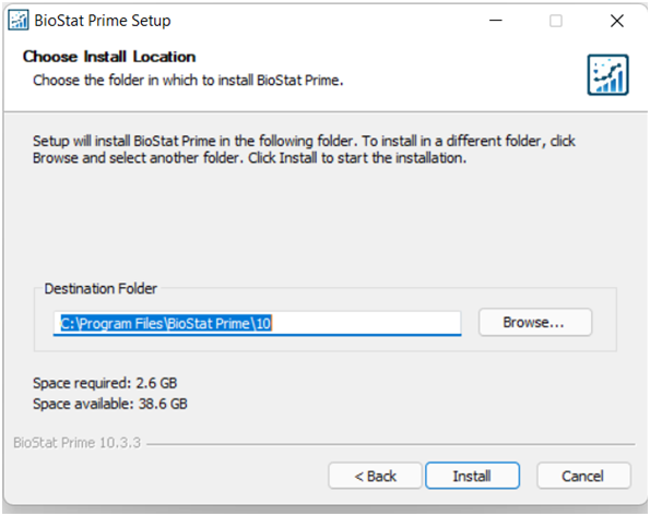 Location for installation Location for installation